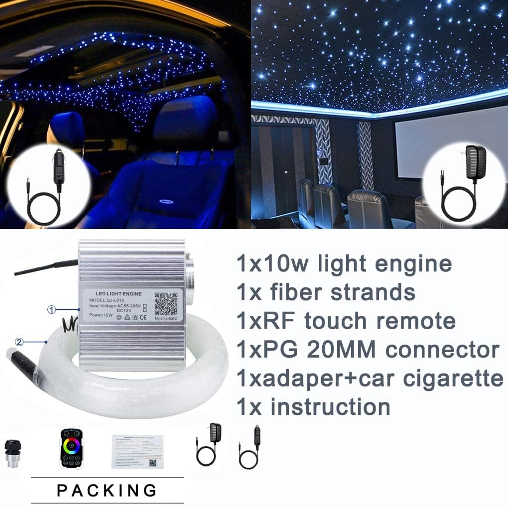 10w RGBW Fiber Optic Star Ceiling Lights Kit N4545