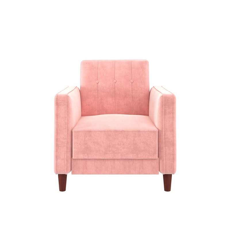 Pink Velvet Tufted Accent Chair K7835