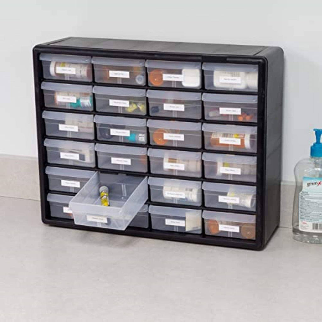24 Drawer Plastic Parts Storage Cabinet T857