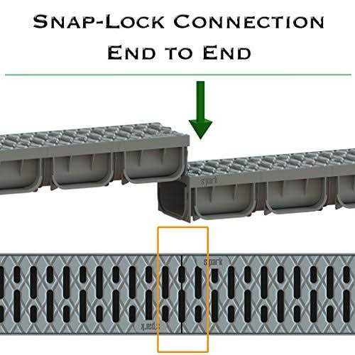 4 Inch Trench Drain System with Grate A136