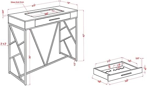 Chrome and Black Metal Counter Height Table G52641