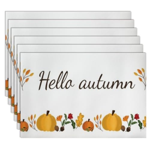 Faux Leather 12 X 18 in Non-Slip Placemats 6 Count V396292