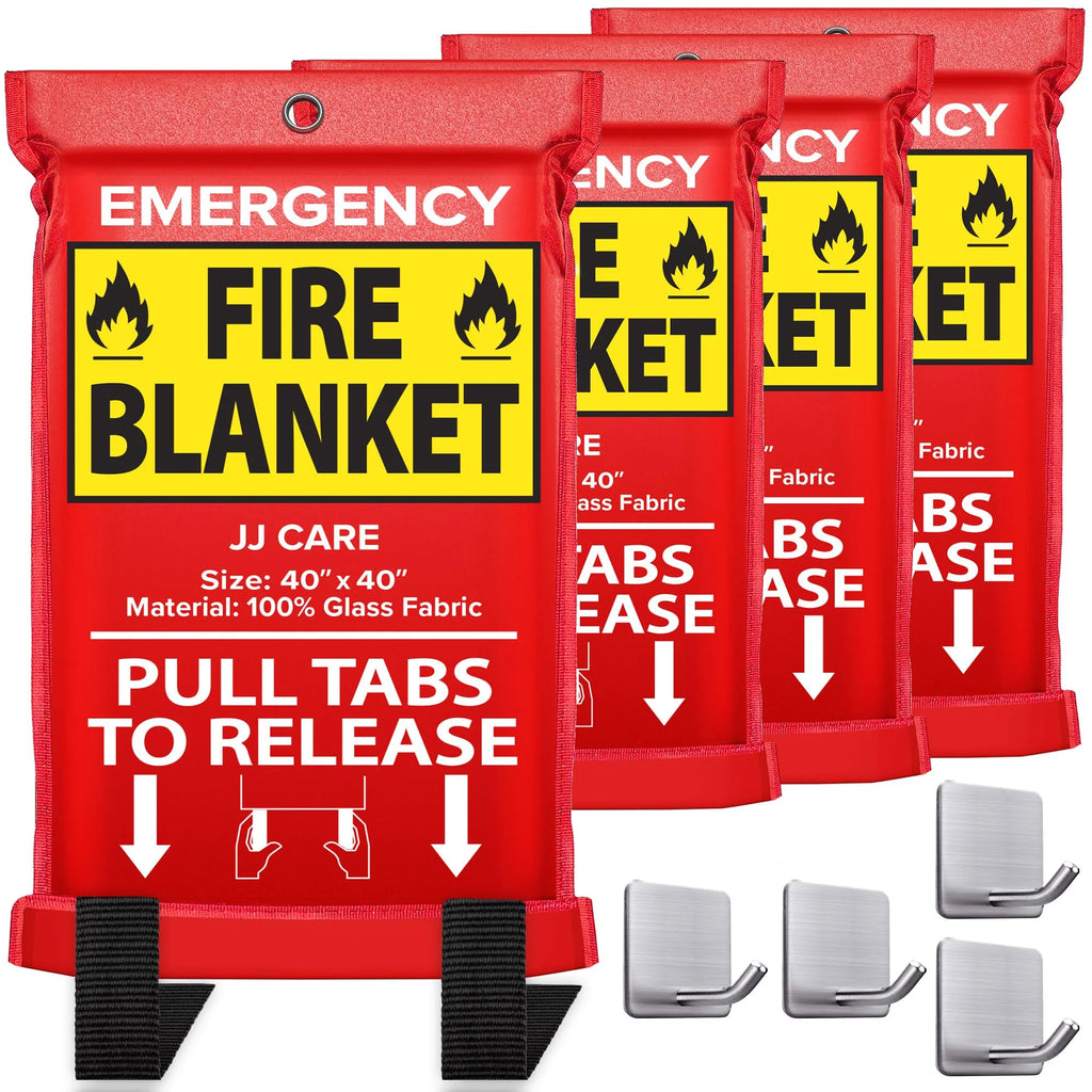 Fire Blanket 4 Packs with Hooks C593