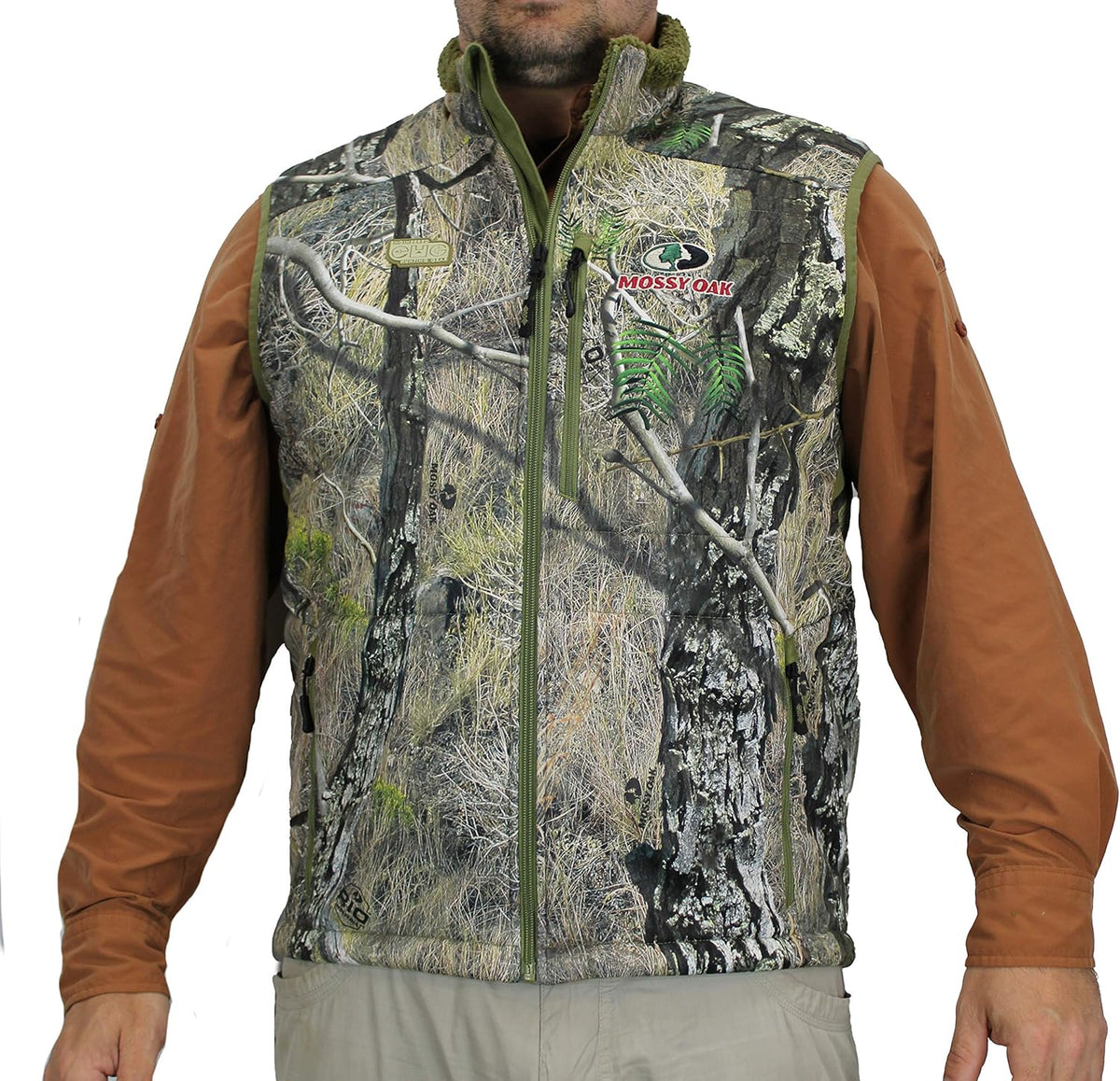Camo Berber Fleece Lined Hunting Vest V337