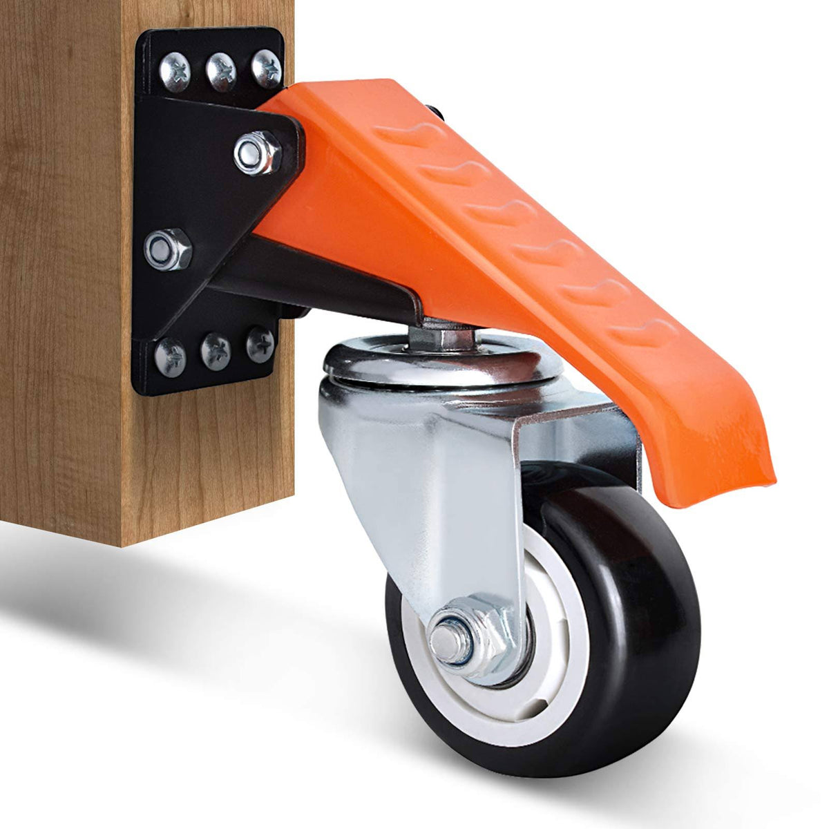 Workbench Casters Kit 880 lbs Capacity, 4 Pack Retractable Casters N5155