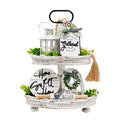 Set of 17 Farmhouse Tiered Tray M695
