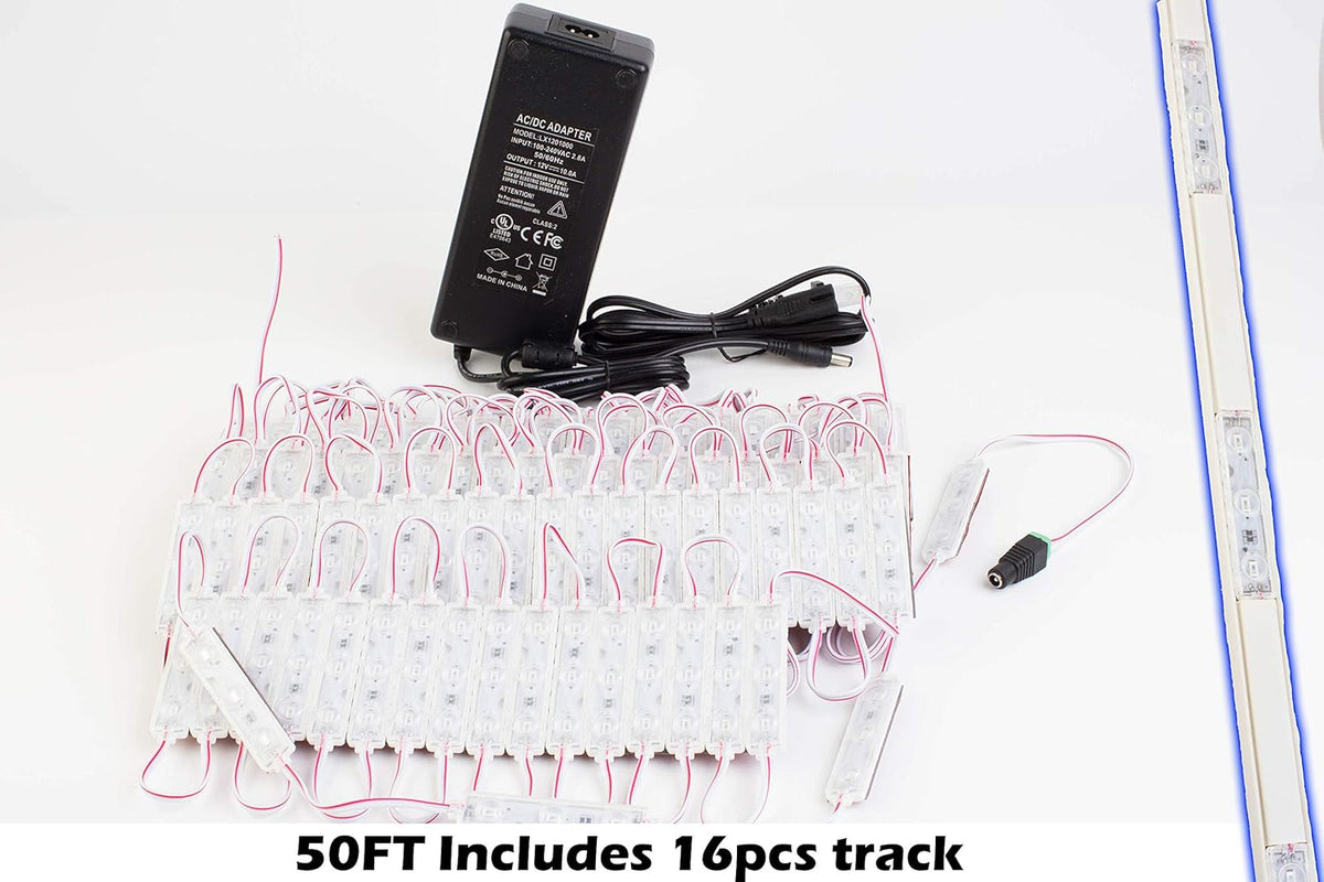 50FT Pure White LED Light with Track L77275
