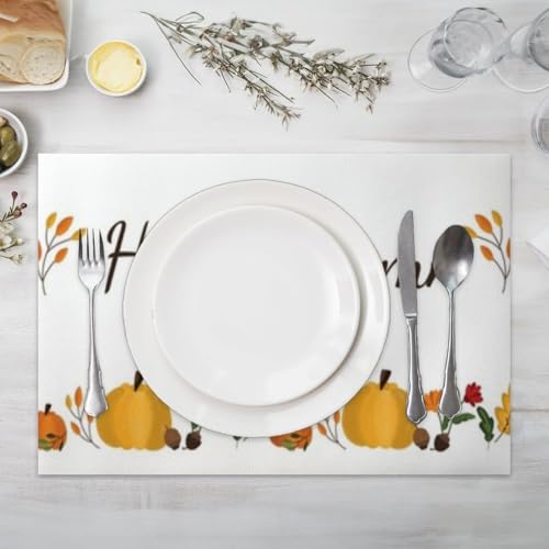 Faux Leather 12 X 18 in Non-Slip Placemats 6 Count V396292