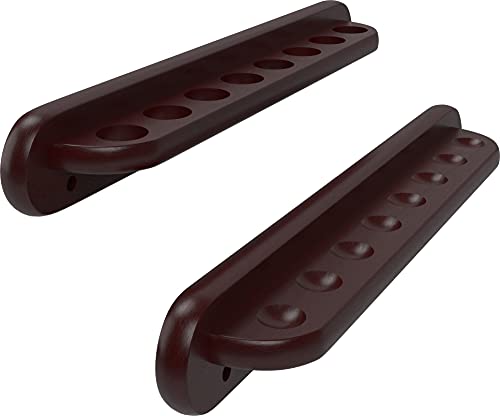 Solid Oak Wall Mounted Pool Cue Rack, Holds 8 Cues L966