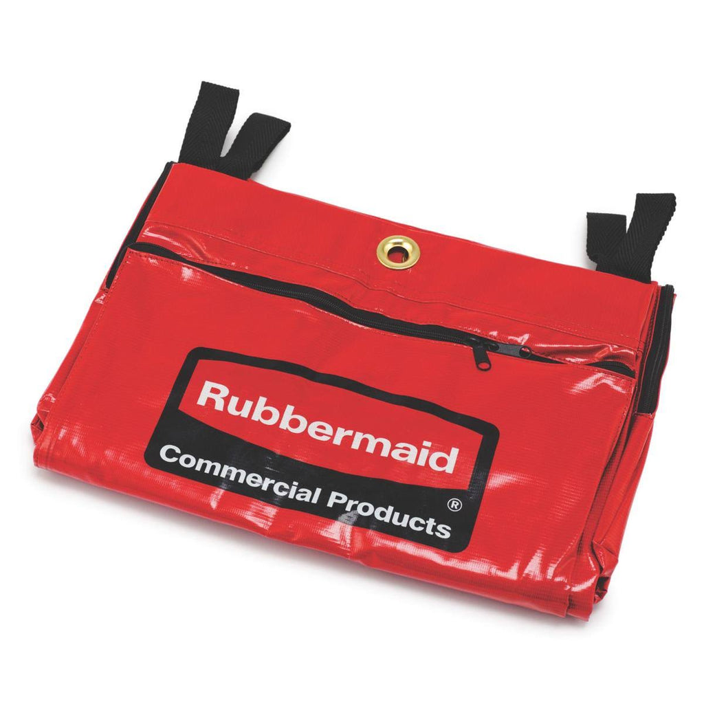Red Vinyl 34 Gal Recycling Cart Bag C75443