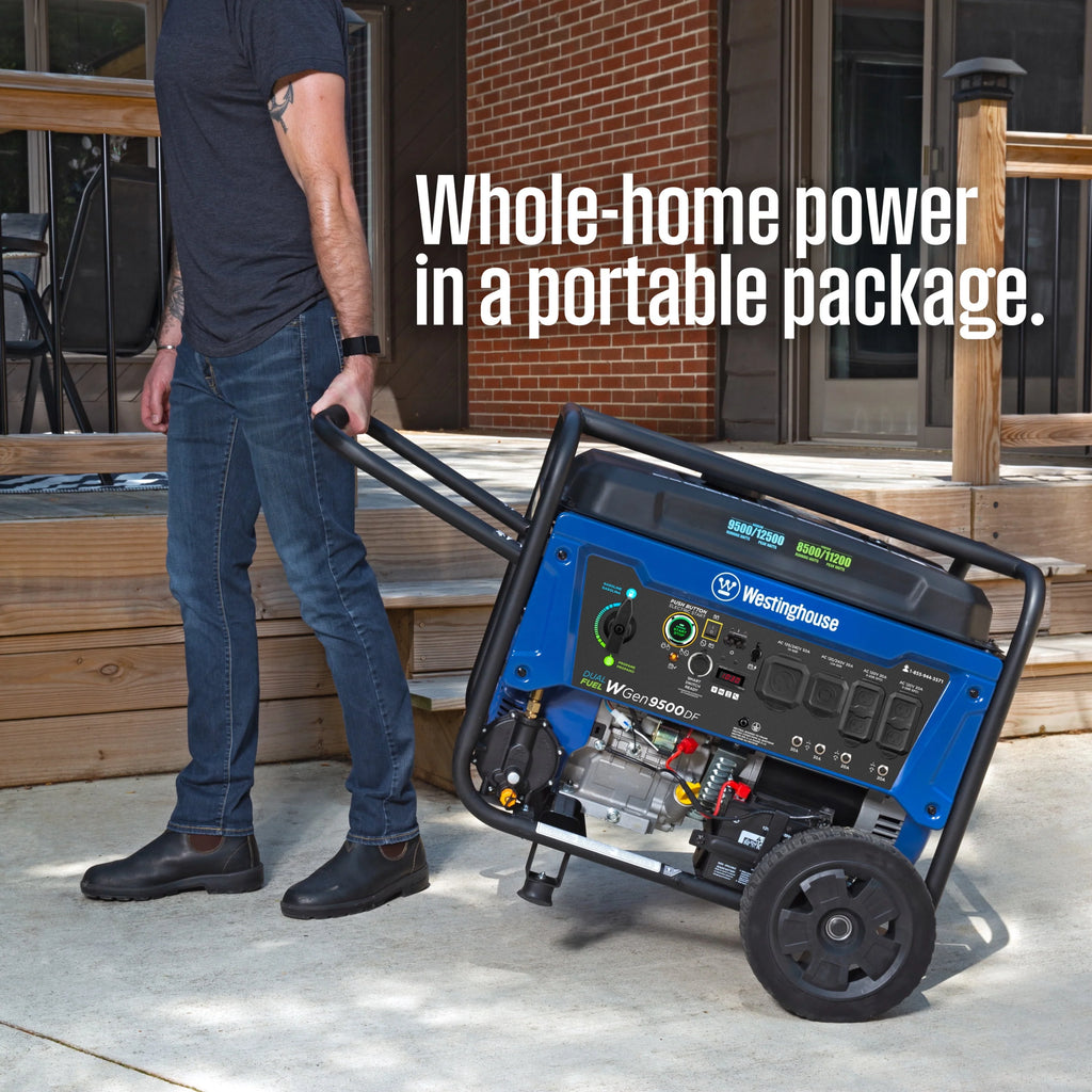 12,500 Peak Watt Dual Fuel Portable Generator with Electric Start T5062