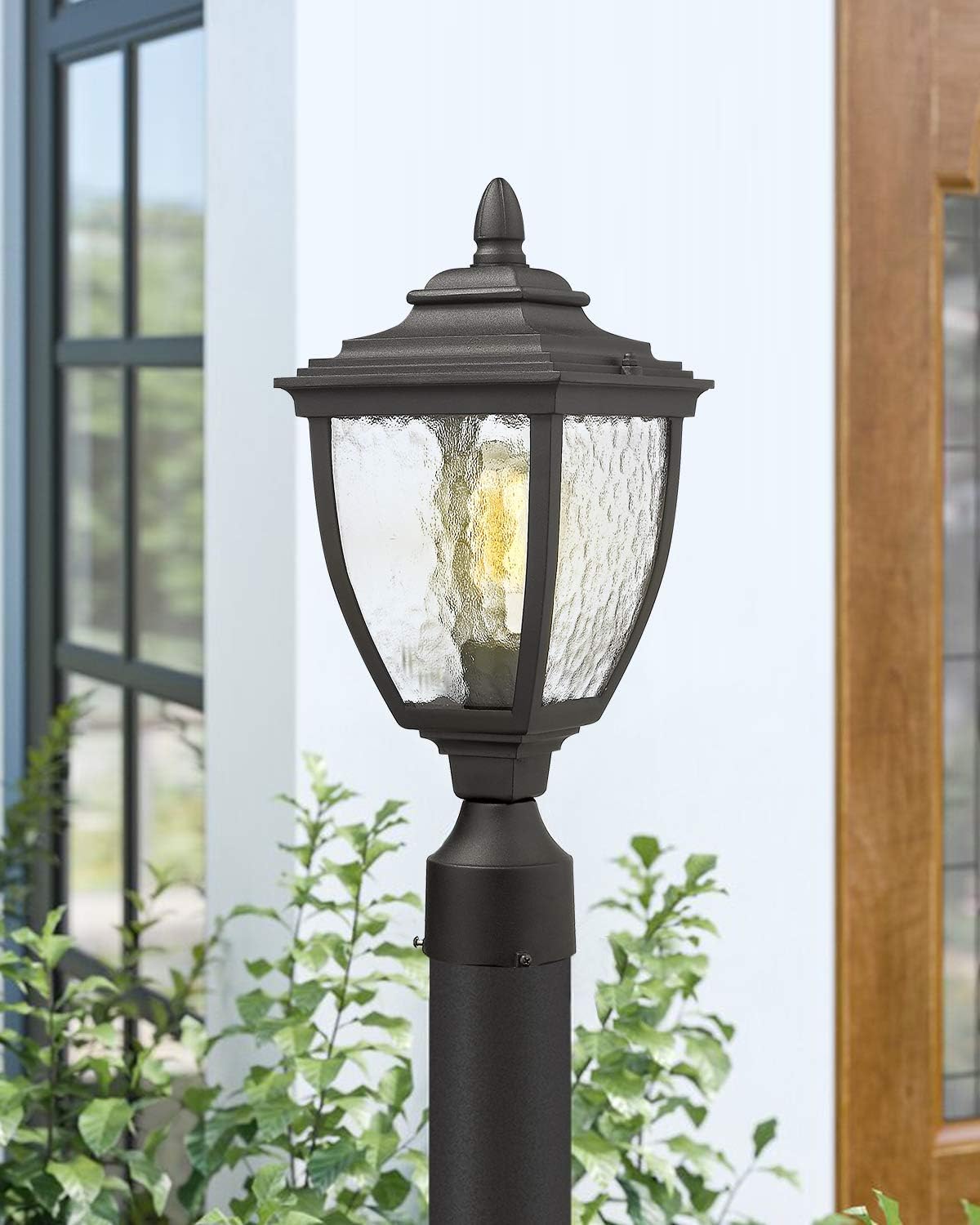 Sand Textured Black Die-cast Aluminum Outdoor Post Light A125