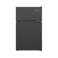 Black 2-Door Mini Refrigerator with Freezer A1827