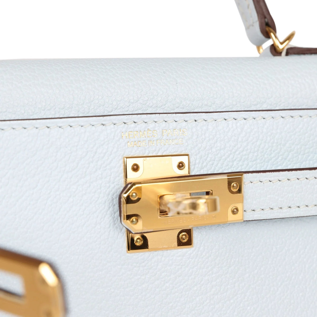 Bleu Brume Chevre Bag F37577