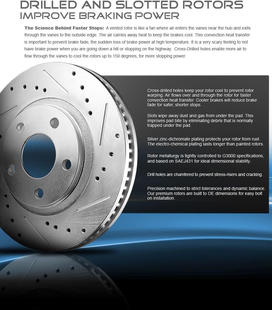 FRONT + REAR Rotors + Ceramic Pads + Clips S18889
