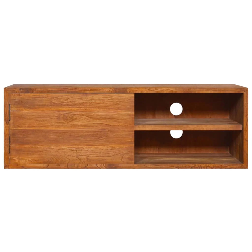 Wall-mounted Solid Wood Teak TV Stand A427