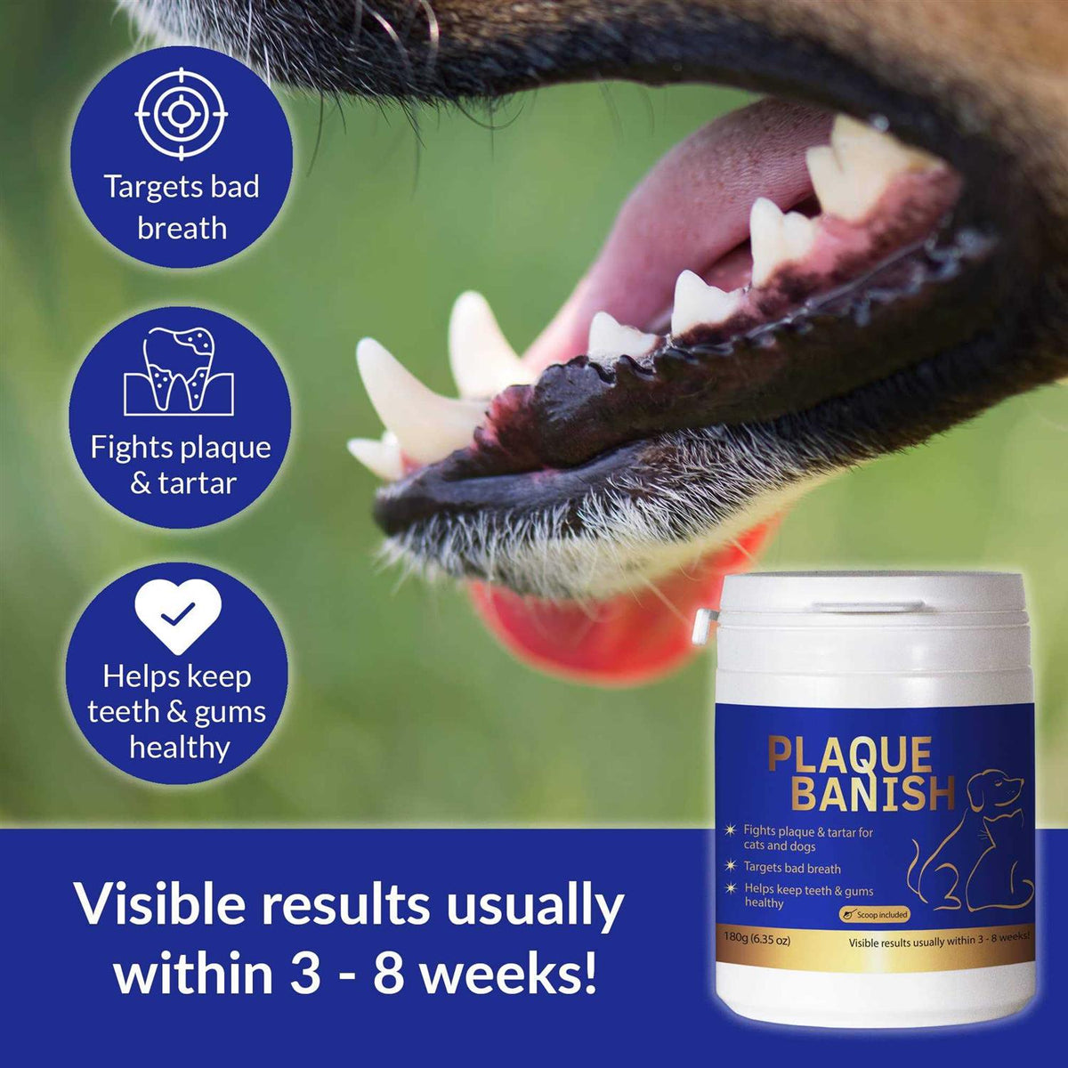 Natural Plaque & Tartar Remover for Dogs & Cats H128733