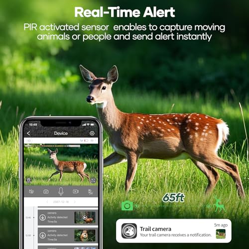 48MP WiFi Bluetooth Night Vision Game Camera with 32GB Micro SD Card Y6633