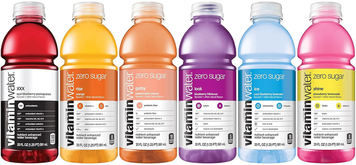 ZERO Sugar Flavored Drinking Water with Vitamins, Pack of 12 O614457