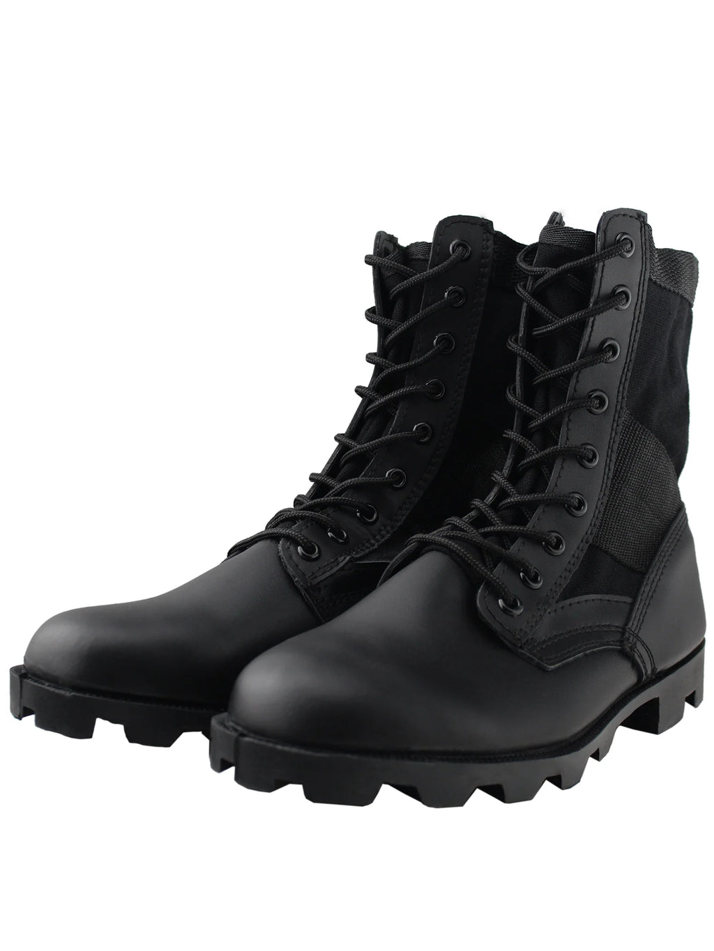 Black Lace up Jungle Boot Size 13 O976404