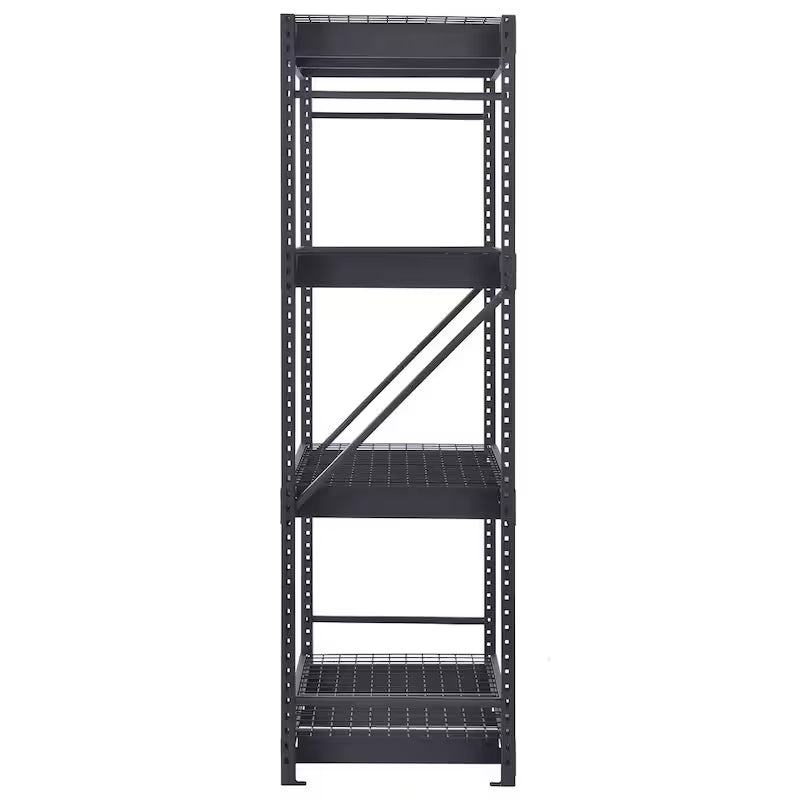 4-Tier Steel Garage Storage Shelving Unit in Black N7294