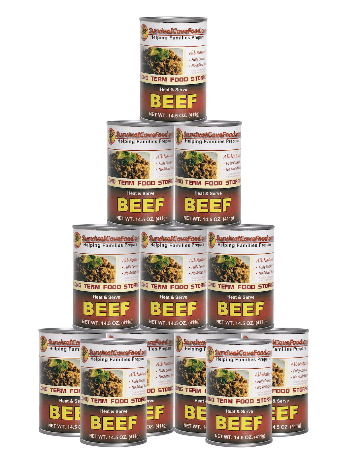 Canned Beef 14.5 oz 12 cans F414