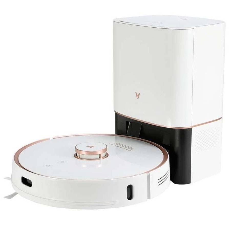 White Cleaning Robot with Base M4299