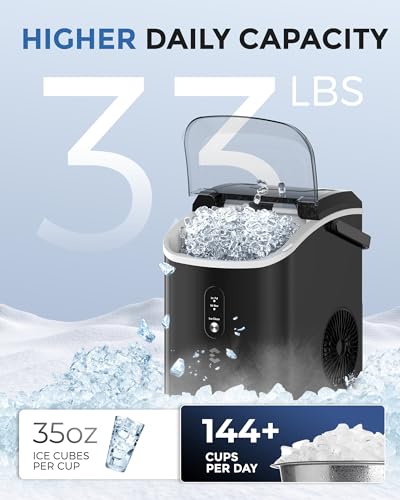 Countertop Nugget Ice Maker with Ice Bags S5945