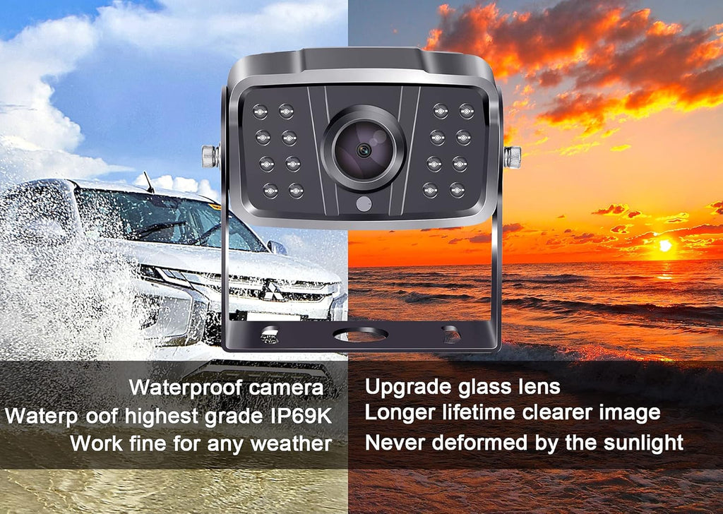Wireless HD 1080P RV Backup Camera System with 7 Inch Monitor X23225