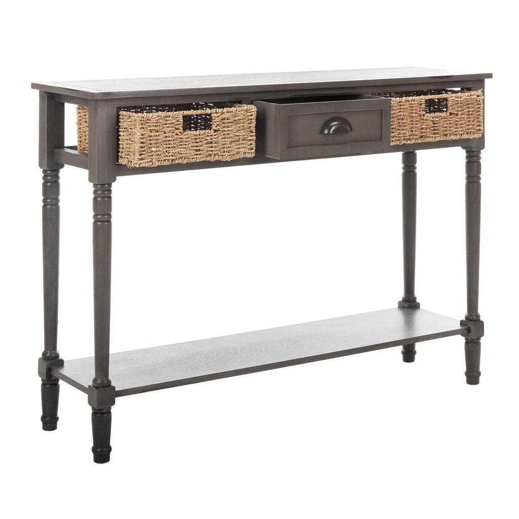 Wicker Console Table with Storage I79701