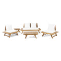 4 Seater Outdoor Chat Set with Side Table & Coffee Table Z894