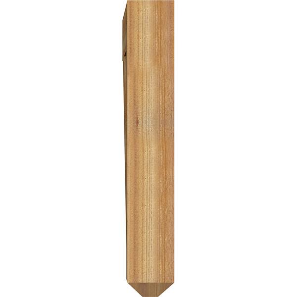 6x22W x 34x22D x 38x22H Traditional Craftsman Rough Sawn Bracket, Western Red Cedar J78695