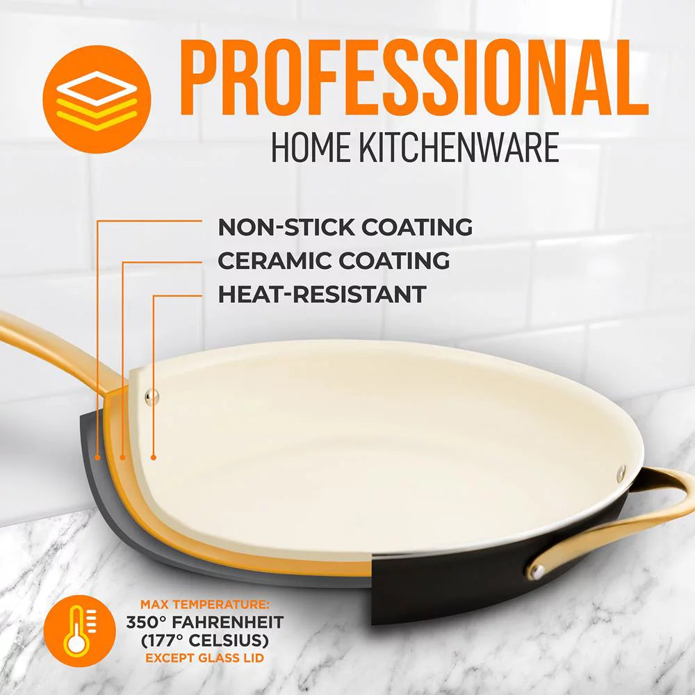 14" Extra Large Nonstick Fry Pan Skillet A7667