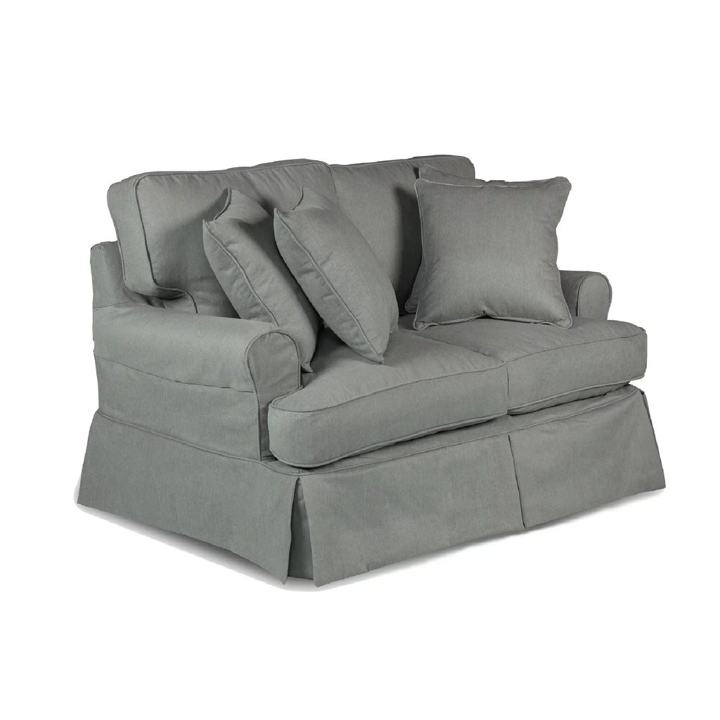 Grey T-cushion Loveseat Cover H389920