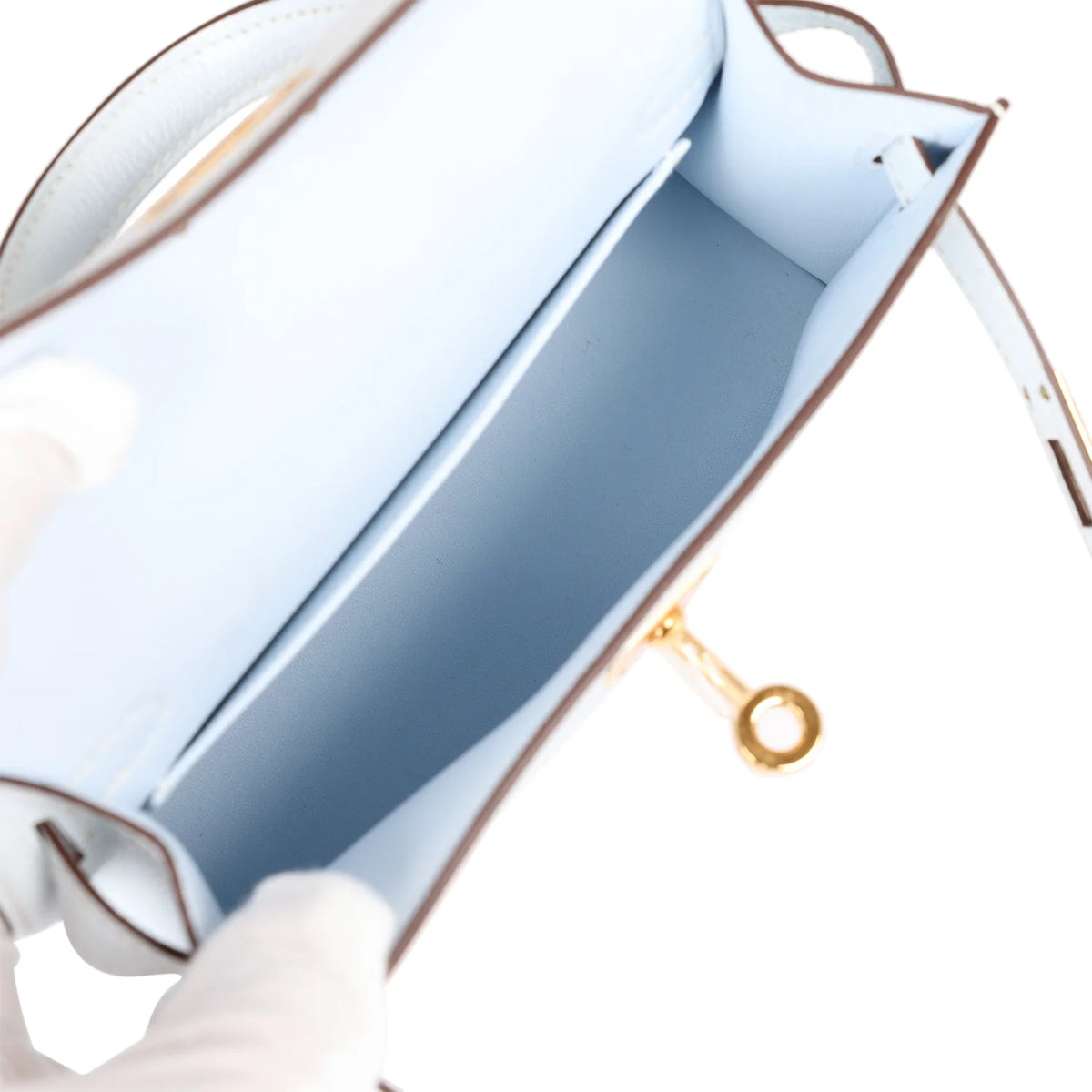 Bleu Brume Chevre Bag F37577