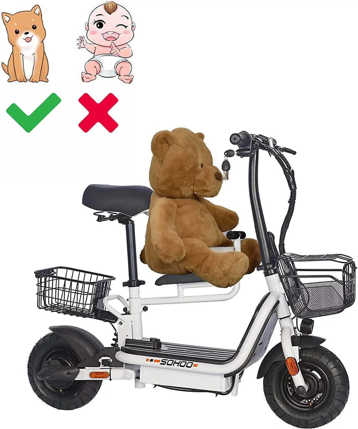 48V 500W 12AH Folding Electric Scooter 10 Fat Tire B792898