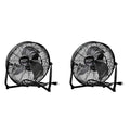 Black 12 inch 3 Speed Adjustable Cradle Fan, 2 Pack A591872