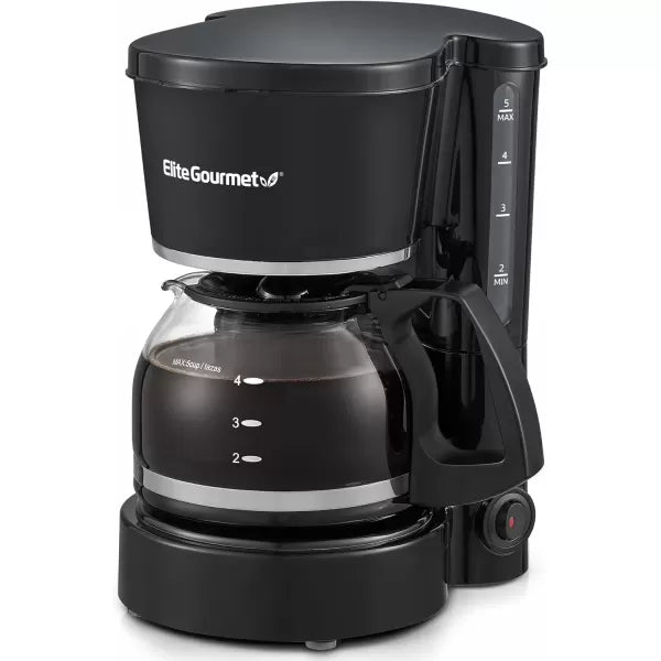 5-Cup Automatic Brew & Drip Coffee Maker with Reusable Filter (Black) S464767