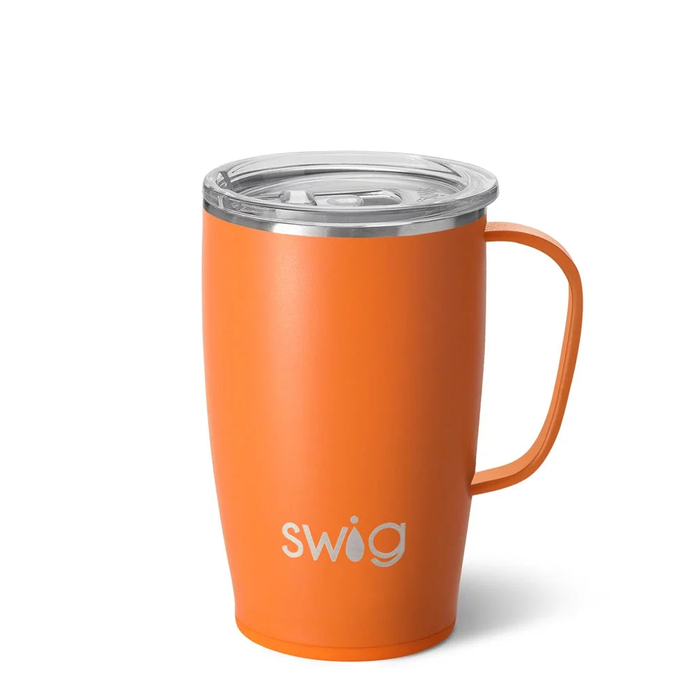 18oz Insulated Stainless Steel Travel Mug with Handle I6288