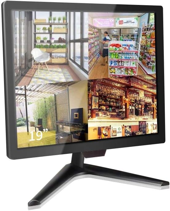 19.5 CCTV Monitor, 16:9 1600x900 BNC Monitor, VESA Wall Mounting TFT LCD Display D2000