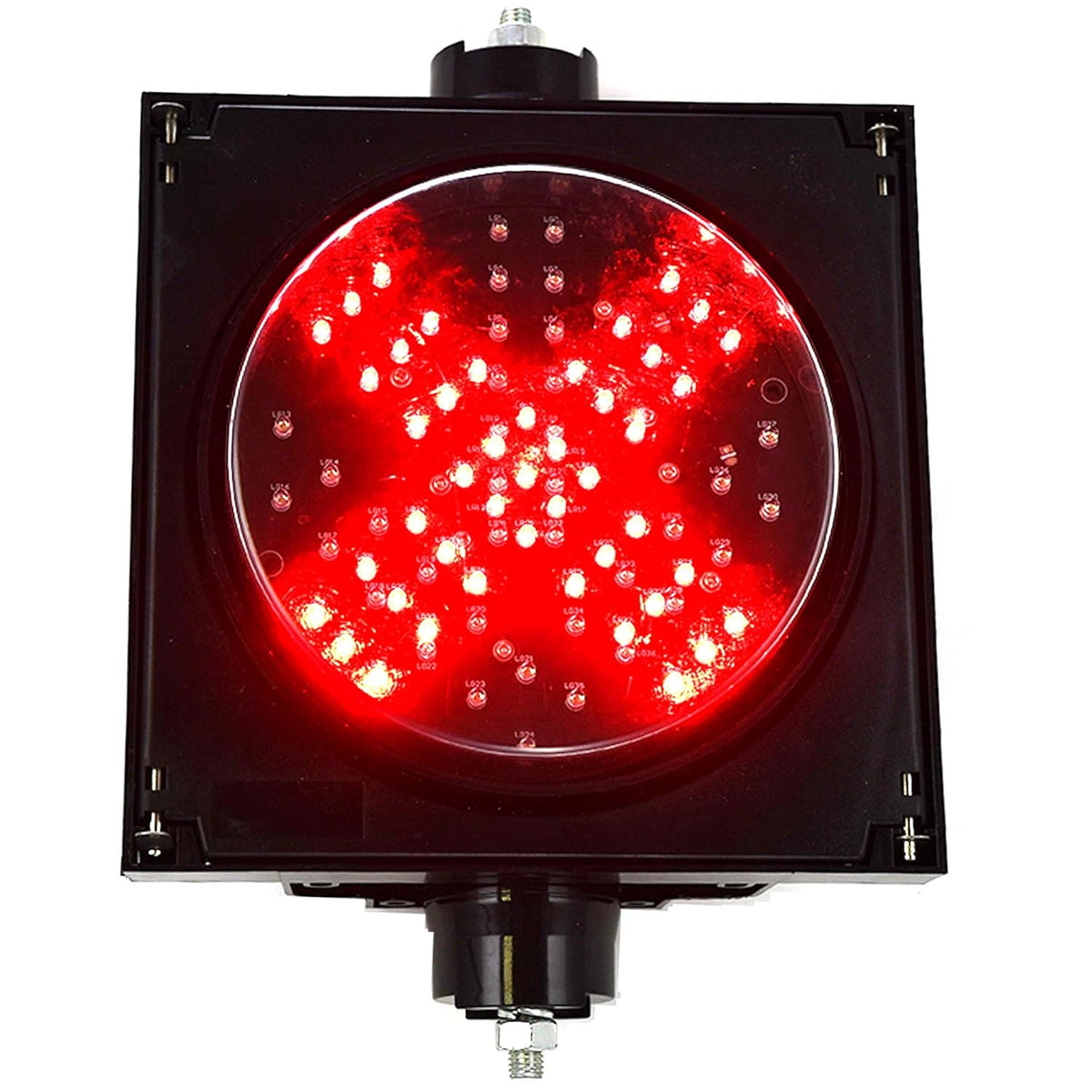 LED Traffic Stop Light 3 Light Red, Yellow, Green 8 Inch Diameter Lens, Industrial Loading Dock Bay Light, Indicator Light 85-265 VAC F33756