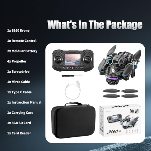 Drone with Camera 1080P RC Drone with Flashing Lights S4722