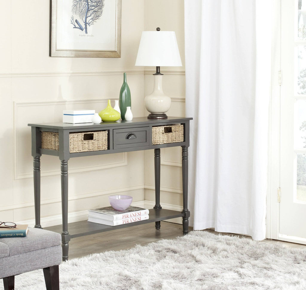 Wicker Console Table with Storage I79701