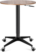 Height Adjustable Rolling Laptop Stand Desk with Locking Wheels M4959