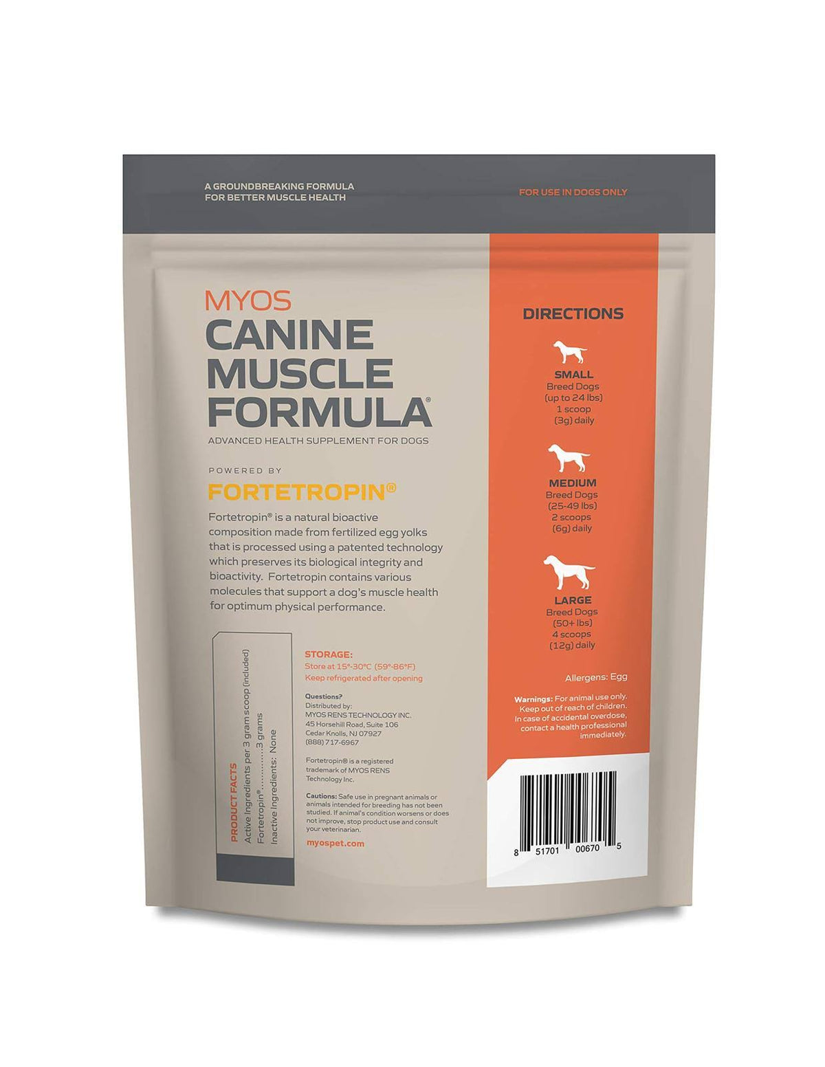 Canine Muscle Formula Dog Supplement, 12.7-oz S8111