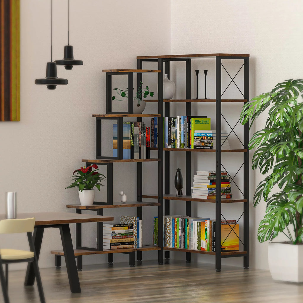 Large Reversible 5 Tier Corner Bookshelf D21489