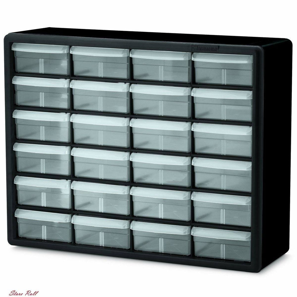 24 Drawer Plastic Parts Storage Cabinet T857