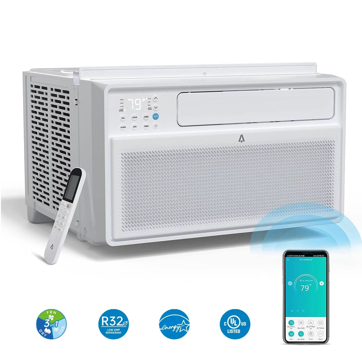 115V 10,000 BTU Smart Window Air Conditioner R95065