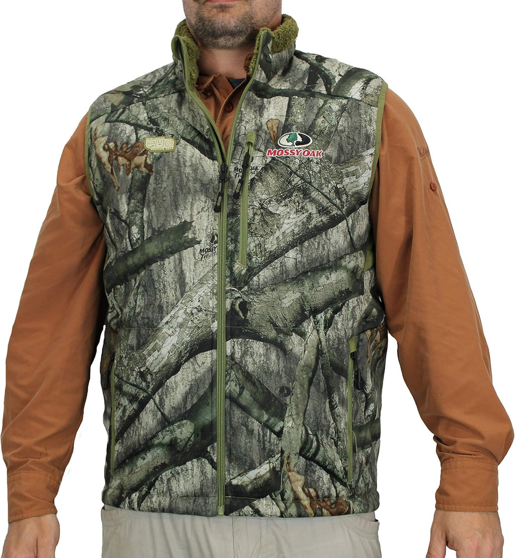 Camo Berber Fleece Lined Hunting Vest V337