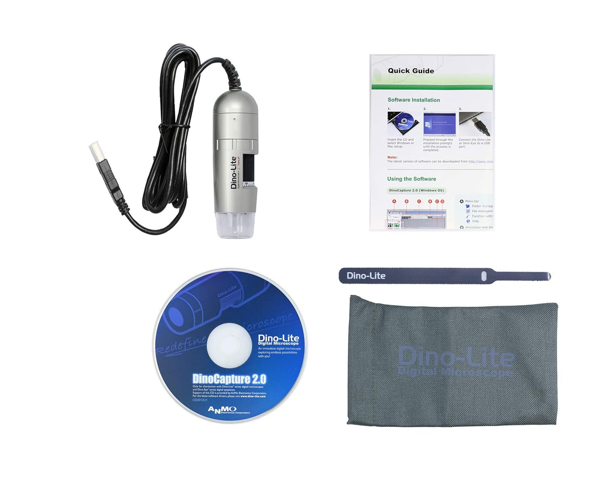 USB Digital Microscope, 10x - 50x, 230x Optical Magnification, 8 LEDs S22510